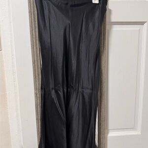 Wilfred Black Satin Skirt